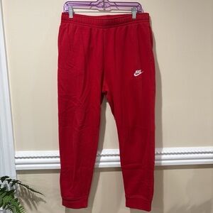 Mens Nike Red Sweatpants